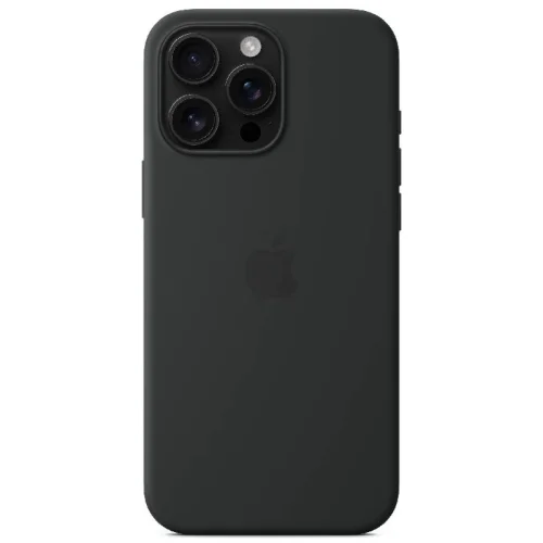 Apple Coque en silicone avec MagSafe pour iPhone 16 Pro Max - Noir Image 1