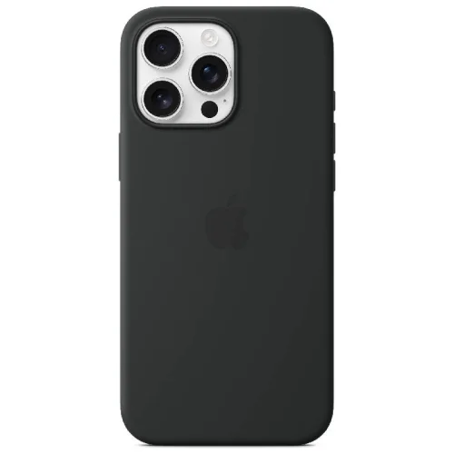 Apple Coque en silicone avec MagSafe pour iPhone 16 Pro Max - Noir Image 2