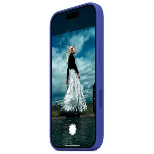 Apple Coque en silicone avec MagSafe pour iPhone 16 Pro Max - Gris minéral Image 3