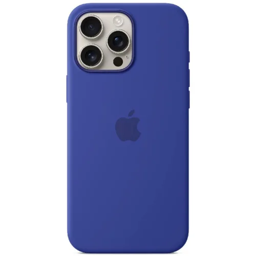 Apple Coque en silicone avec MagSafe pour iPhone 16 Pro Max - Outremer Image 4
