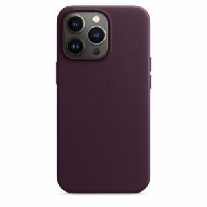 Apple Coque en cuir avec MagSafe-iPhone 13 Pro-Cerise noire Image 1
