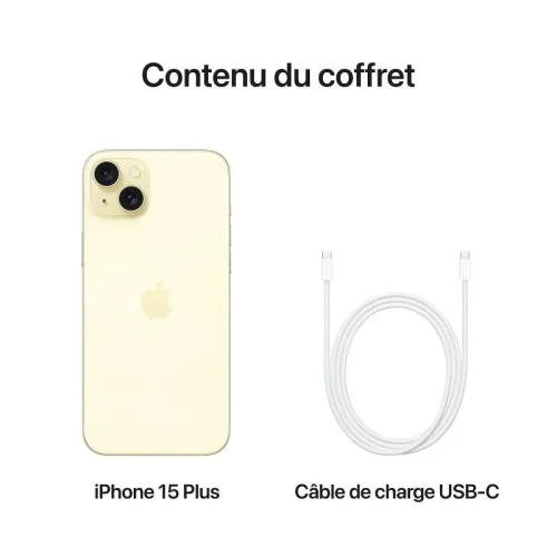 Apple iPhone 15 plus (256 Go) - Jaune Image 2