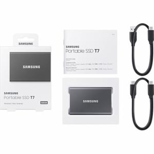 Disque Dur Externe SSD Samsung T7 500Go - Gris Image 2