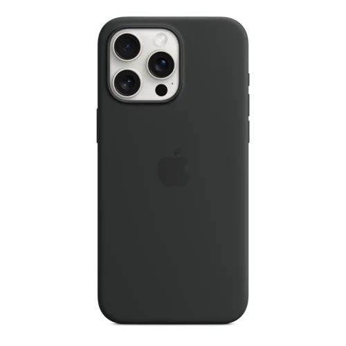 Apple Coque en silicone avec MagSafe pour iPhone 15 Pro - Noir Image 2
