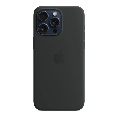 Apple Coque en silicone avec MagSafe pour iPhone 15 Pro - Noir Image 3