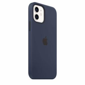 Apple Coque en silicone avec MagSafe pour iPhone 12 | 12 Pro - Marine intense Image 2