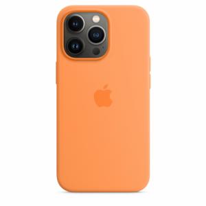Apple Coque en silicone avec MagSafe pour iPhone 13 Pro-Orangé Image 4