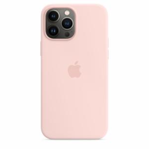 Apple Coque en silicone avec MagSafe pour iPhone 13 Pro Max-Rose craie Image 2