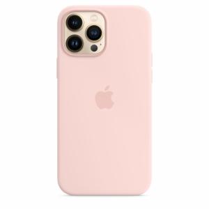 Apple Coque en silicone avec MagSafe pour iPhone 13 Pro Max-Rose craie Image 3