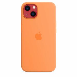 Apple Coque en silicone avec MagSafe-iPhone 13- Orange Image 2
