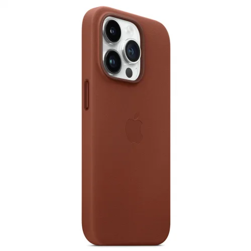 Apple Coque en cuir avec MagSafe pour iPhone 14 Pro - Terre de Sienne Image 2