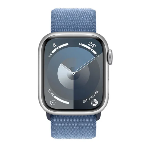 Apple Watch Series 9 Boîtier en Aluminium (45mm / GPS) - Boucle Sport / Bleu d’hiver Image 1
