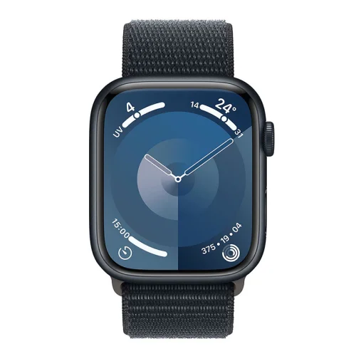 Apple Watch Series 9 Boîtier en Aluminium (45mm / GPS) - Boucle Sport / Minuit Image 3