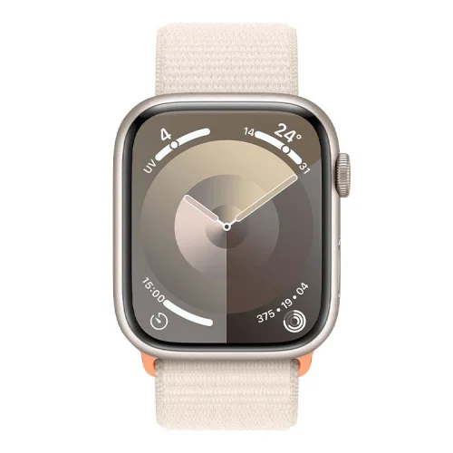 Apple Watch Series 9 Boîtier en Aluminium (45mm / GPS-Cellular) - Boucle Sport / Lumière stellaire Image 3
