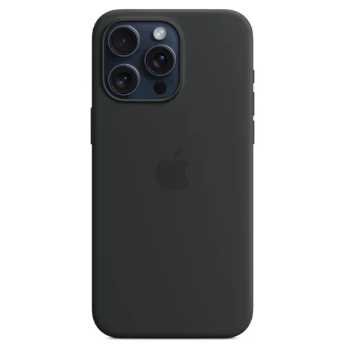 Apple Coque en silicone avec MagSafe pour iPhone 15 Pro Max - Noir Image 2