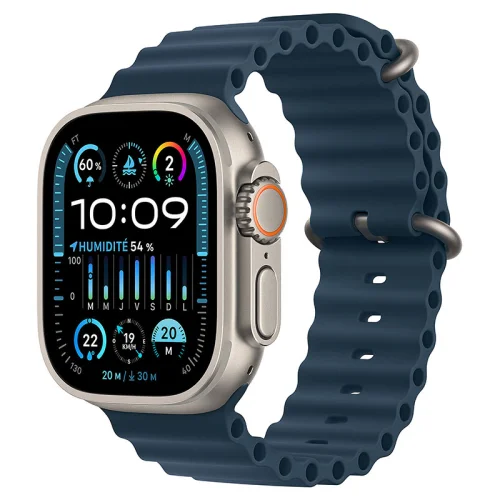 Apple Watch Ultra 2 Boîtier en titane (49 mm/GPS-Cellular) - Bracelet Océan / Bleu Image 1