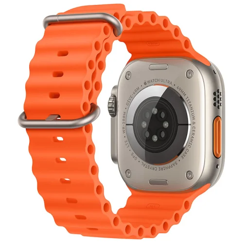 Apple Watch Ultra 2 Boîtier en titane (49 mm/GPS-Cellular) - Bracelet Océan /  Orange Image 3