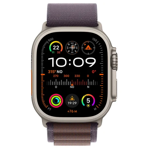 Apple Watch Ultra 2 Boîtier en titane (49 mm/GPS-Cellular) - Boucle Alpine / Indigo Image 3