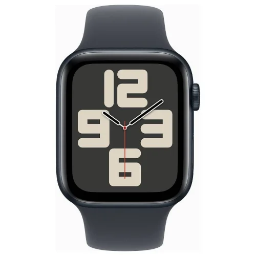 Apple Watch SE (2ᵉ génération) Boîtier 40 MM - Boiter en Aluminium Minuit - Bracelet Sport Noir M/L Image 1