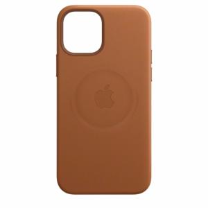 Apple coque en cuir avec MagSafe pour iPhone 12 Pro Max - Havane Image 1