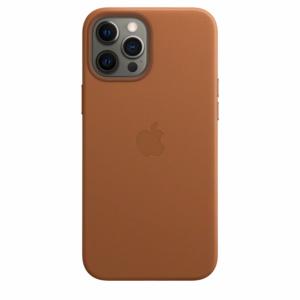 Apple coque en cuir avec MagSafe pour iPhone 12 Pro Max - Havane Image 2