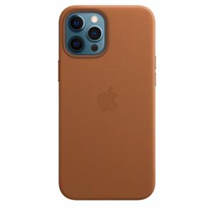Apple coque en cuir avec MagSafe pour iPhone 12 Pro Max - Havane Image 3