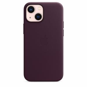 Apple Coque en cuir avec MagSafe-iPhone 13 Mini-Cerise noire Image 2