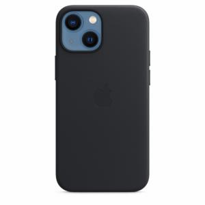 Apple Coque en cuir avec MagSafe-iPhone 13 Mini-Minuit Image 1