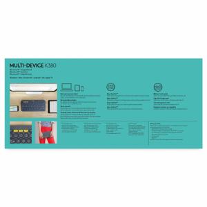 Clavier sans fil Bluetooth Multi-Dispositifs Logitech K380 - Noir Image 1