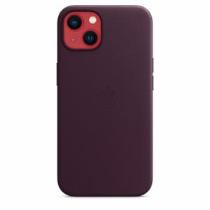 Apple Coque en cuir avec MagSafe-iPhone 13-Cerise noire Image 1