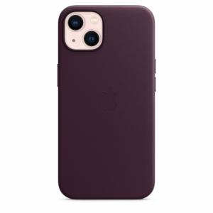 Apple Coque en cuir avec MagSafe-iPhone 13-Cerise noire Image 2