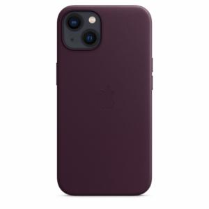 Apple Coque en cuir avec MagSafe-iPhone 13-Cerise noire Image 4