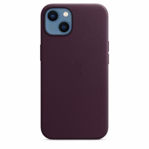 Apple Coque en cuir avec MagSafe-iPhone 13-Cerise noire Image 5