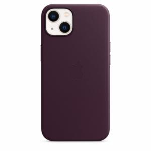 Apple Coque en cuir avec MagSafe-iPhone 13-Cerise noire Image 6