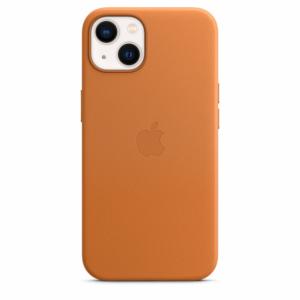 Apple Coque en cuir avec MagSafe-iPhone 13-Ocre Image 1