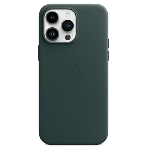 Apple Coque en silicone avec MagSafe pour iPhone 14 Pro Max - Vert forêt Image 1