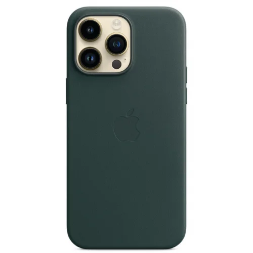Apple Coque en silicone avec MagSafe pour iPhone 14 Pro Max - Vert forêt Image 3