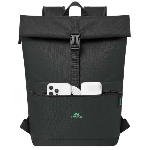 Rivacase sac à dos ECO Rolltop 15L - Noir Image 3