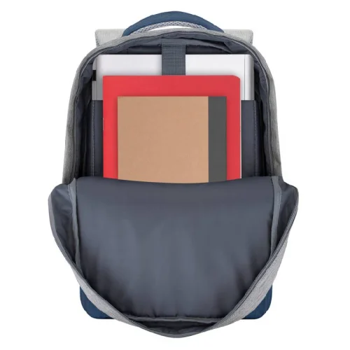Rivacase Prater sac a doc 15.6\'\'- Gris bleu Image 2