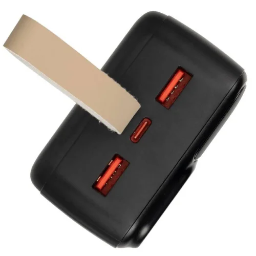 Rivacase PowerBank portable Rapid (30000 mAh) QC/PD 20W avec l\'écran LCD - Noir Image 7