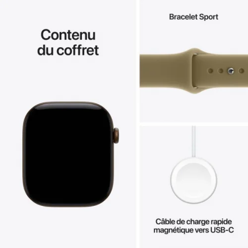 Apple Watch Series 12 GPS 42 mm en Aluminium - bronze sombre Image 2