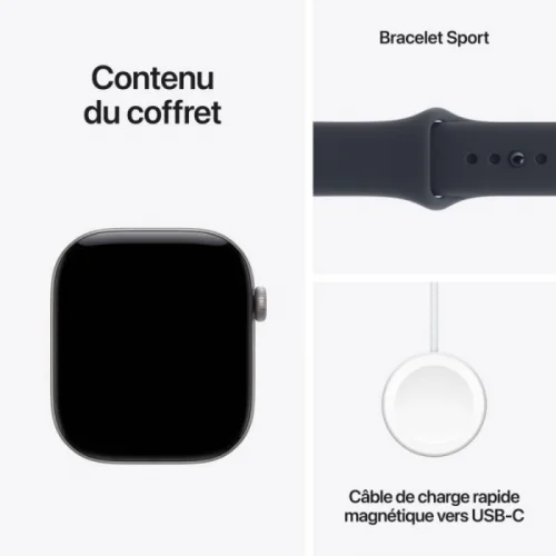 Apple Watch Series 12 GPS 42 mm en Aluminium - Gris sidéral Image 2