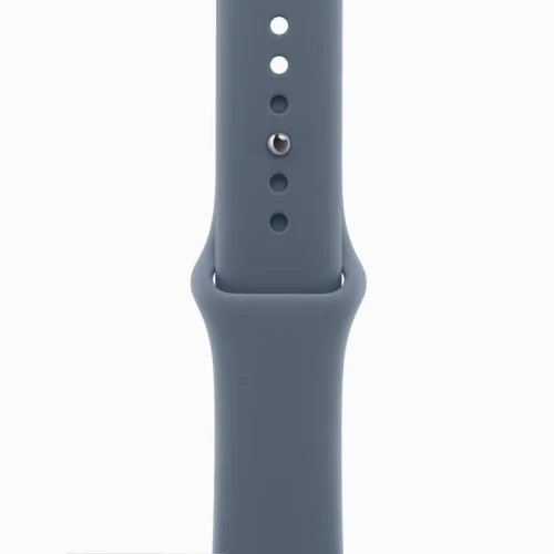 Apple Watch Series 11, Boîtier en Titane Naturel (GPS + Cellular/42 mm) Bracelet Sport Bleu maritime - S/M Image 2