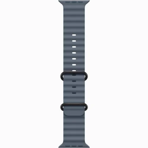 Apple Watch Ultra 3 Boîtier 49 MM Boîtier en titane noir (49 mm/GPS-Cellular)  - Bracelet Océan Bleu maritime Image 2