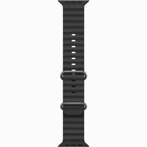 Apple Watch Ultra 3 Boîtier 49 MM Boîtier en titane naturel (49 mm/GPS-Cellular)  - Bracelet Océan Noir Image 2