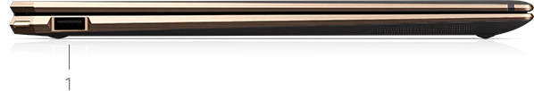 Image du côté droit des ports de l’ordinateur portable 15"- Ordinateur portable convertible puissant HP Spectre x360