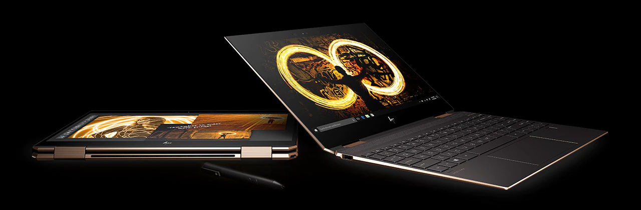 Ordinateurs portables 15 et 13" en modes tablette et ordinateur portable - Ordinateur portable convertible puissant HP Spectre x360