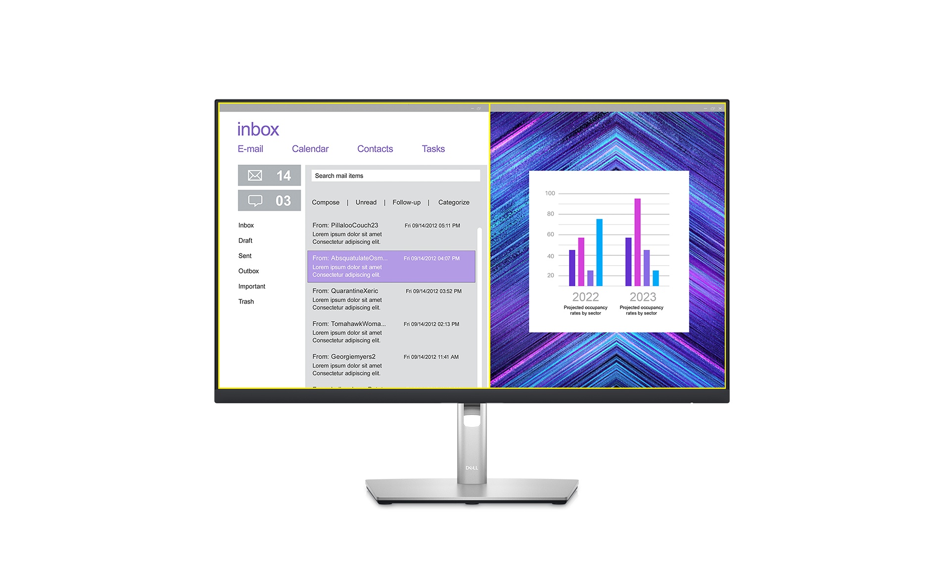 Le multitâche évolué grâce à Dell Display Manager