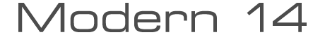 modern 14 text