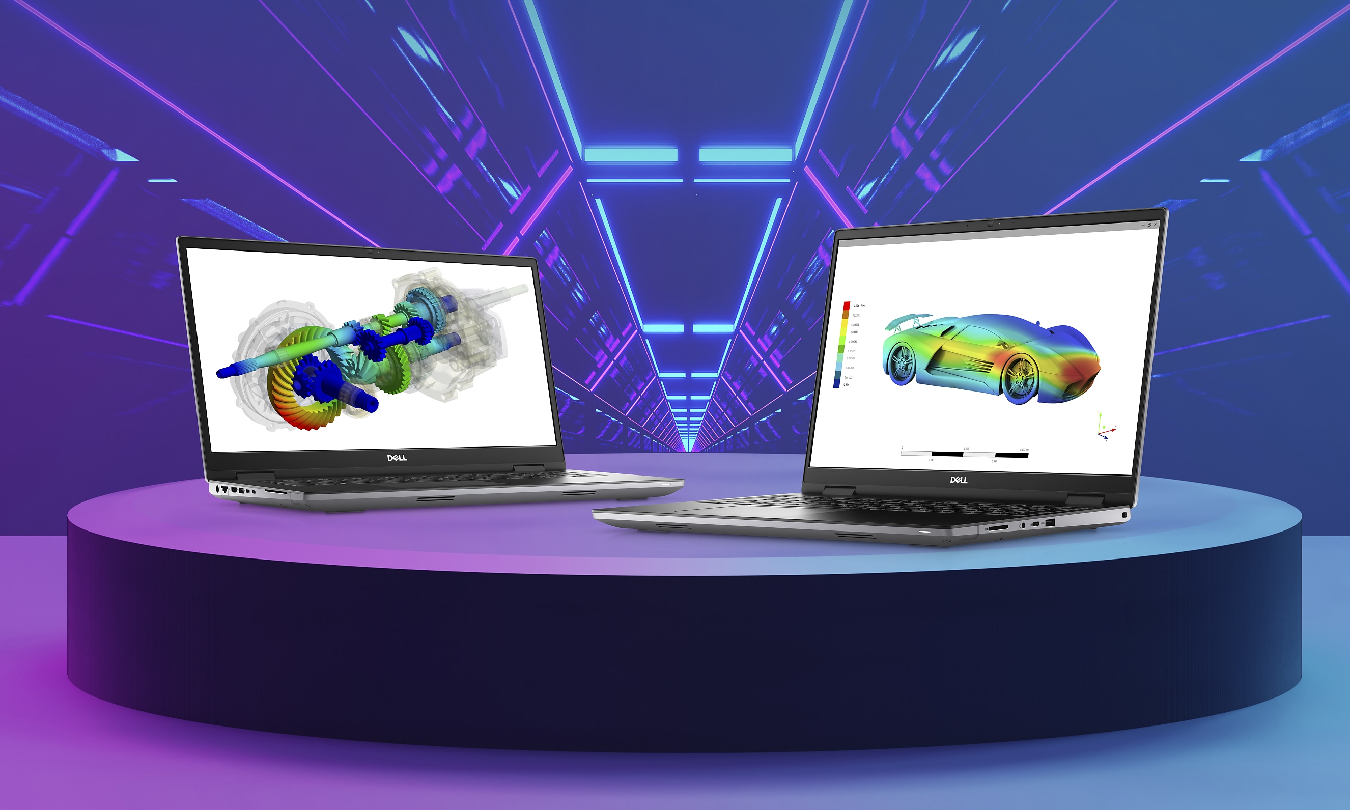 Image d’une station de travail mobile Dell Precision 16 7670 avec un outil de retouche d’image sur l’écran.